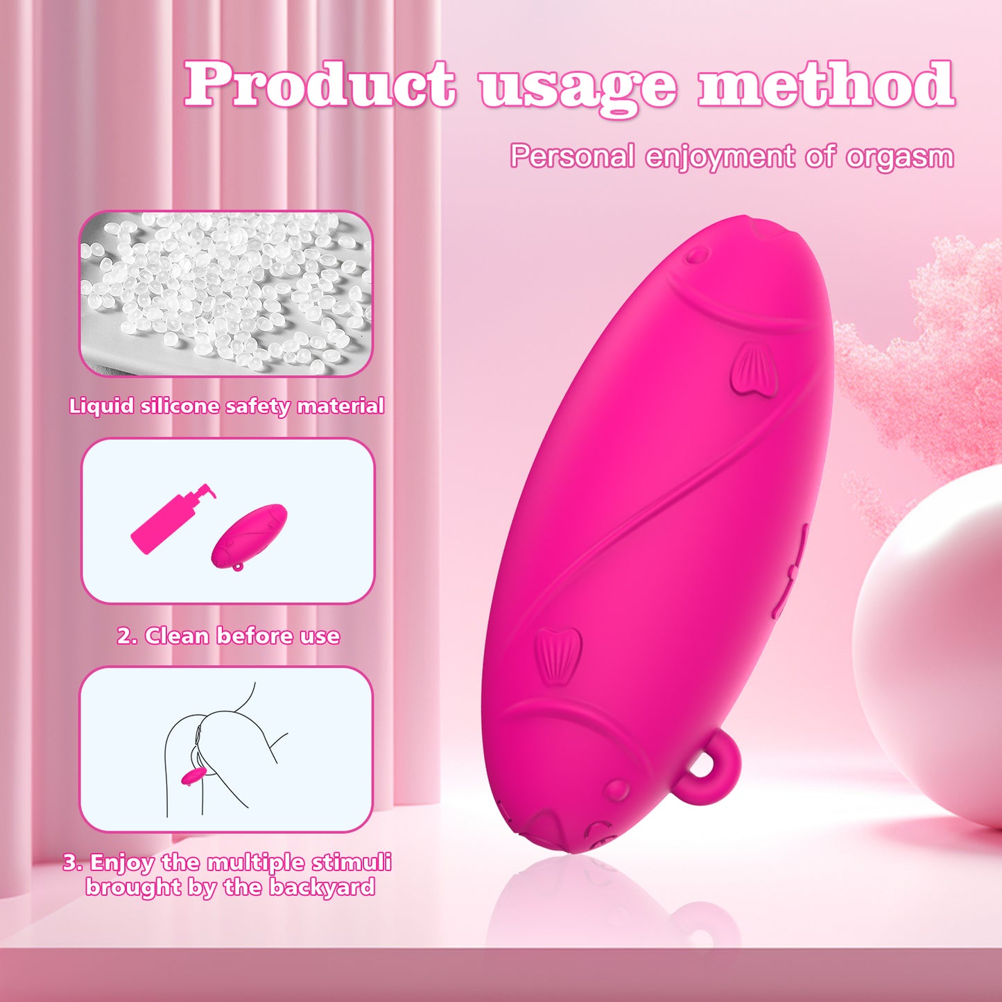 Pisces Shape Vibrator Sex Toy with 10 Vibrating Modes