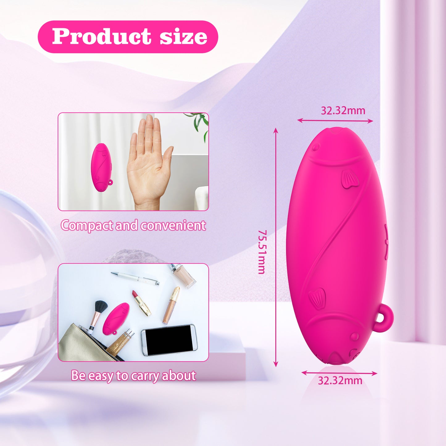 Pisces Shape Vibrator Sex Toy with 10 Vibrating Modes