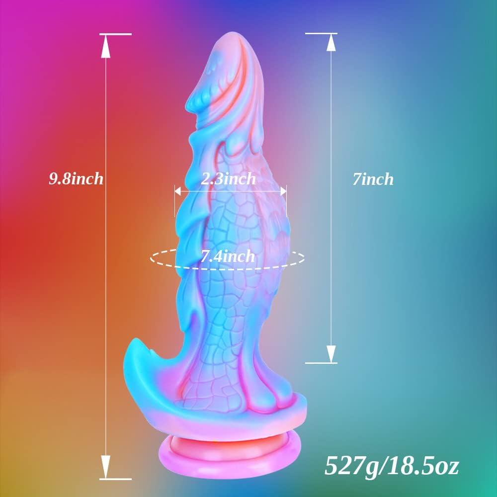 9.8" Luminous Dildo Octopus Monster Dildo