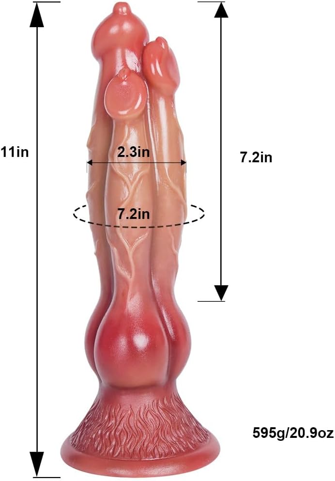 11" Monster Dildo Silicone with Thick Suction Cup