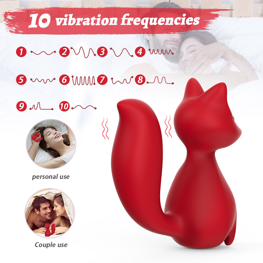 Fox Shape Vibrator Sex Toy with 10 Vibrating Modes