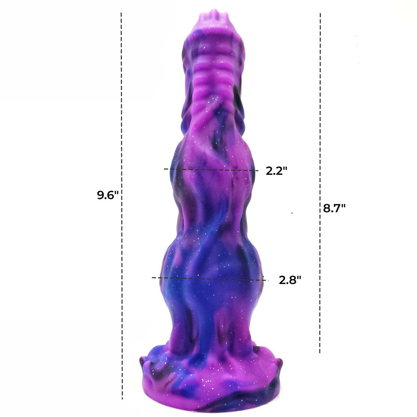 9.6" Thrusting Monster Knot Dildo Vibrator with Strong Suction Cup