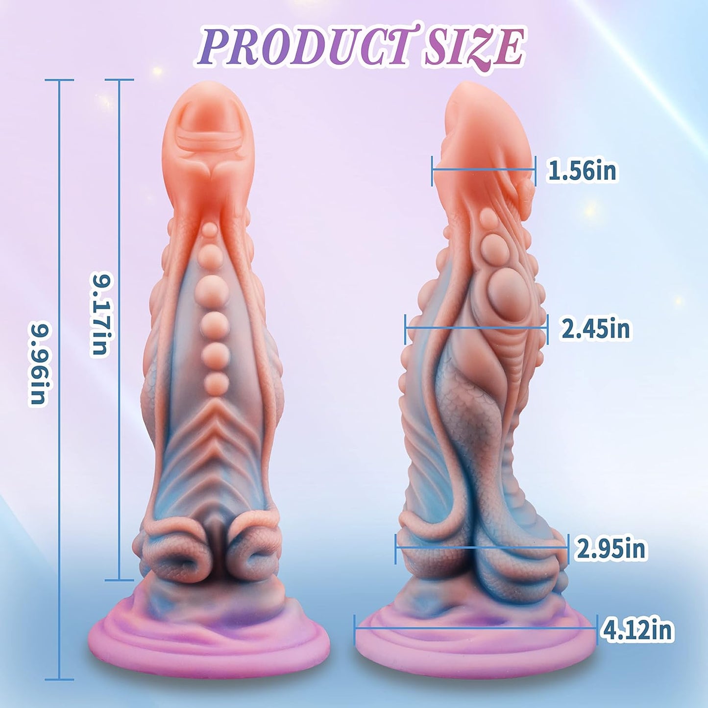 10" Monster Dildo Silicone Long Dragon Dildo