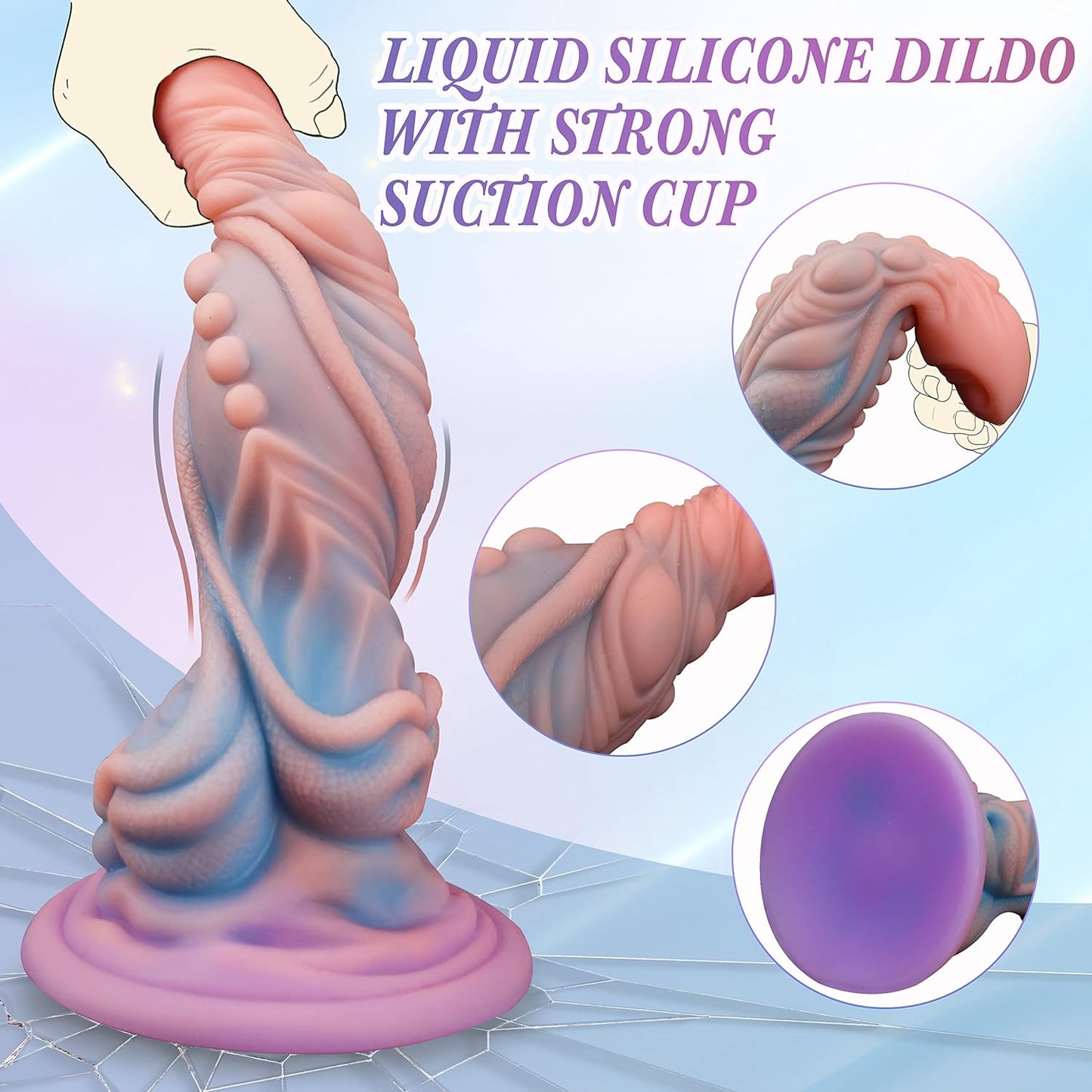 10" Monster Dildo Silicone Long Dragon Dildo