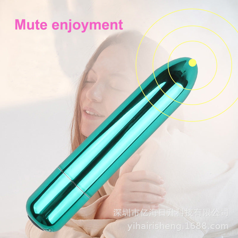 10-Frequency Rose Bullet Vibrator in Silver