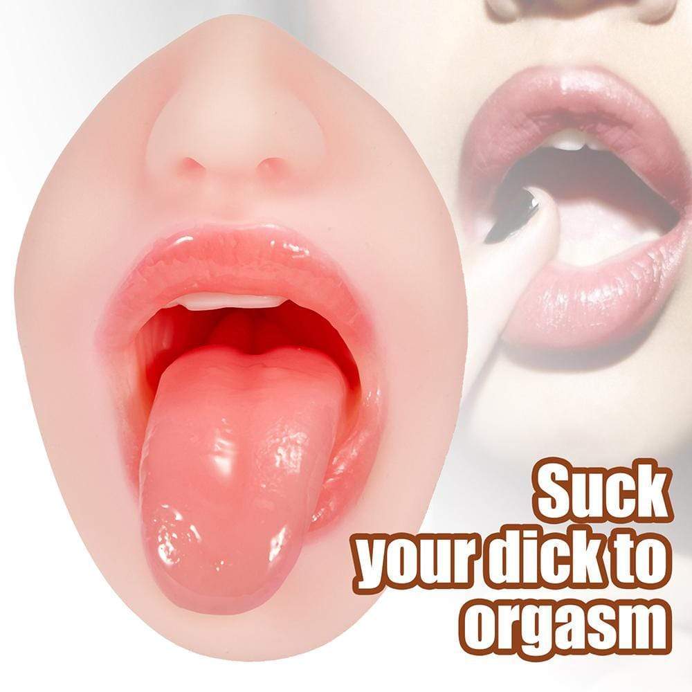 5.9-Inch Realistic Mouth with 3D Teeth and Tongue Pocket Pussy