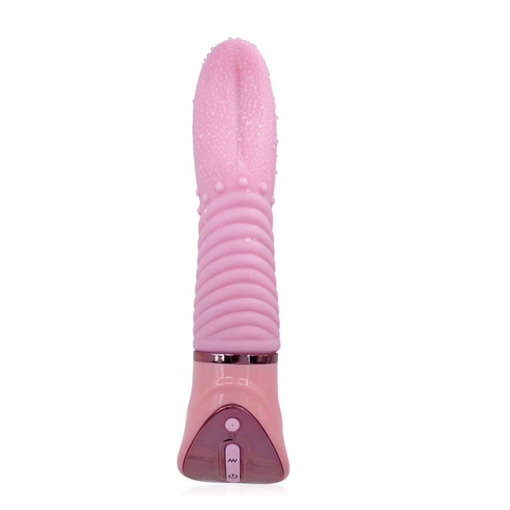 10 Vibration Modes Heating G-Spot Stimulator Licking Tongue Vibrator