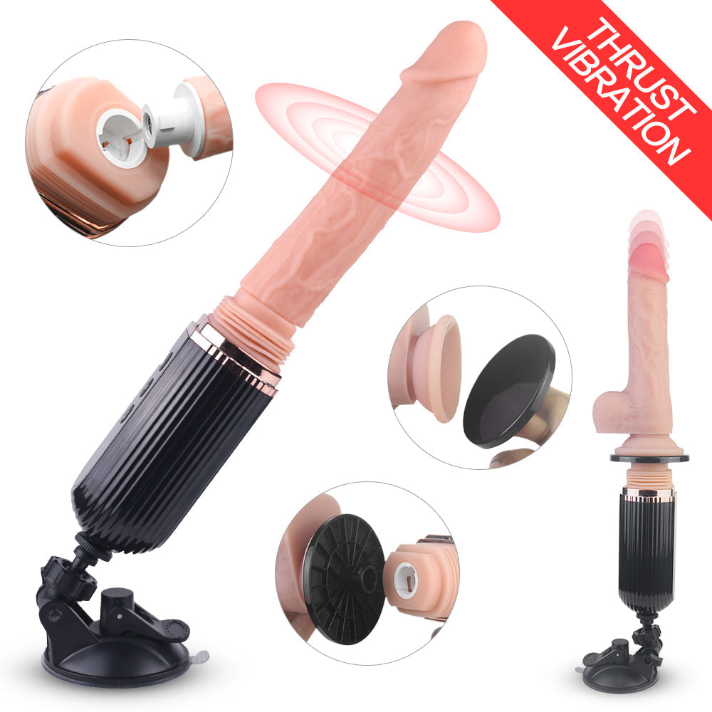 Gatling Plus- Automatic G-Spot Thrusting Dildo (Big Size)