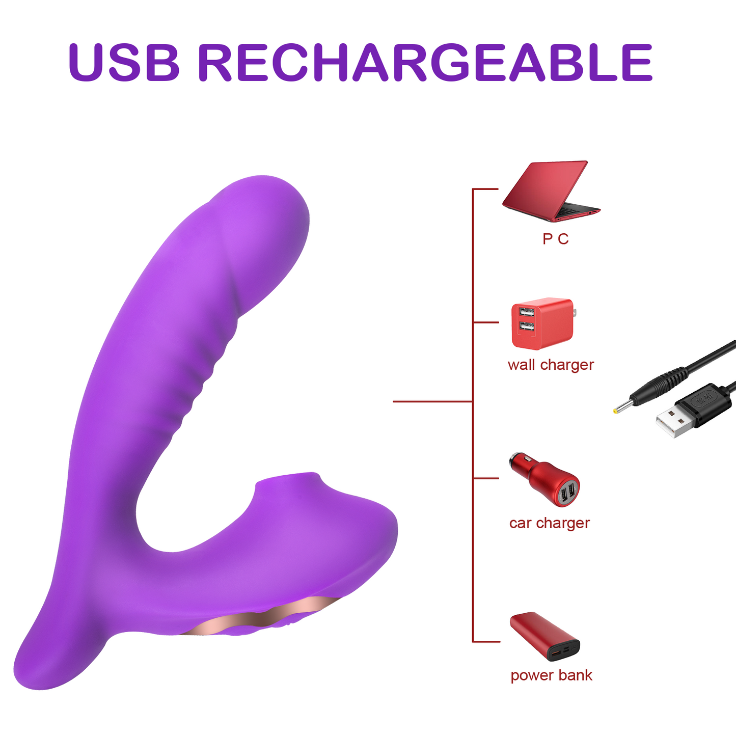 10 Vibrating 10 Sucking Modes Clitoris G Spot Vibrator