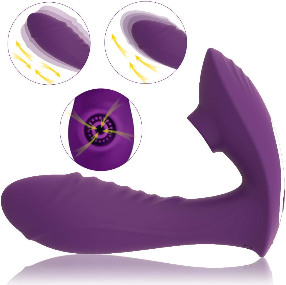 5 Sucking Modes & 8 Vibration Modes Wearable Vibrator