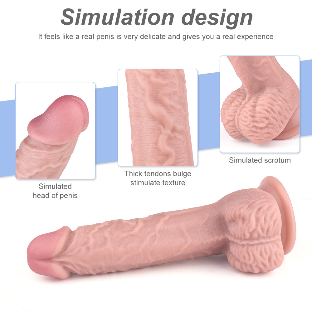 Classic Realistic Safe Pvc Dildo With Wearable Harness