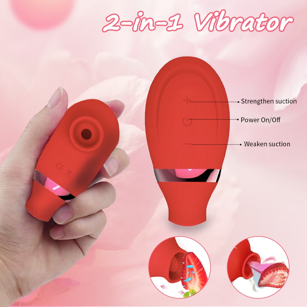 Compact 7-Speed Licking & Suction Love Egg Vibrator