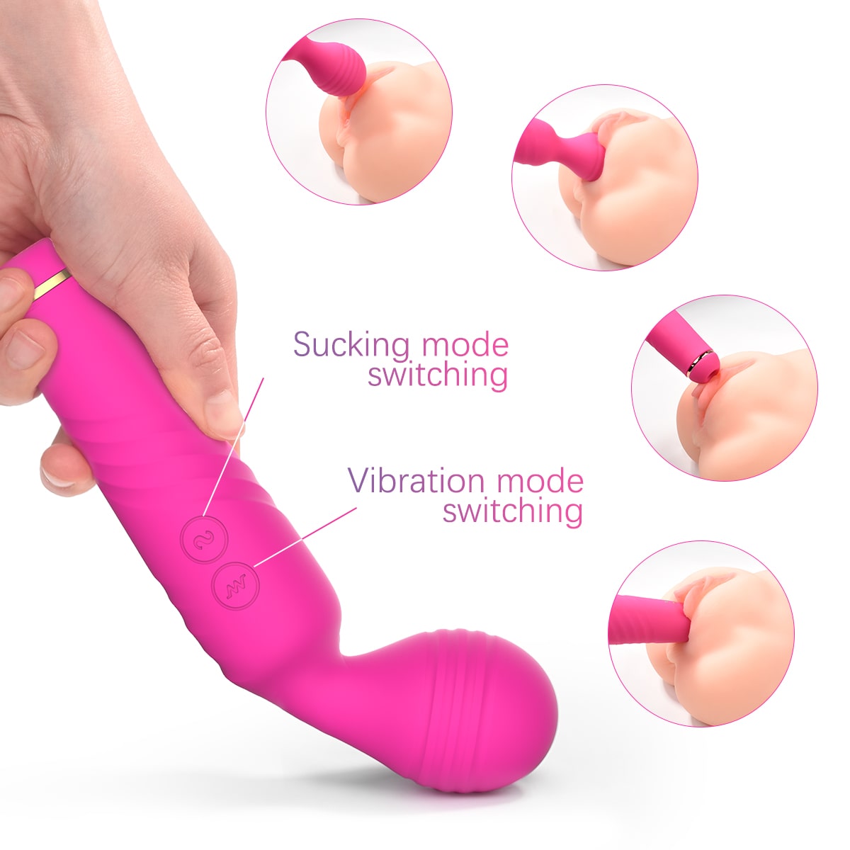 PleasureWave - Wand Vibrator with Suction Power