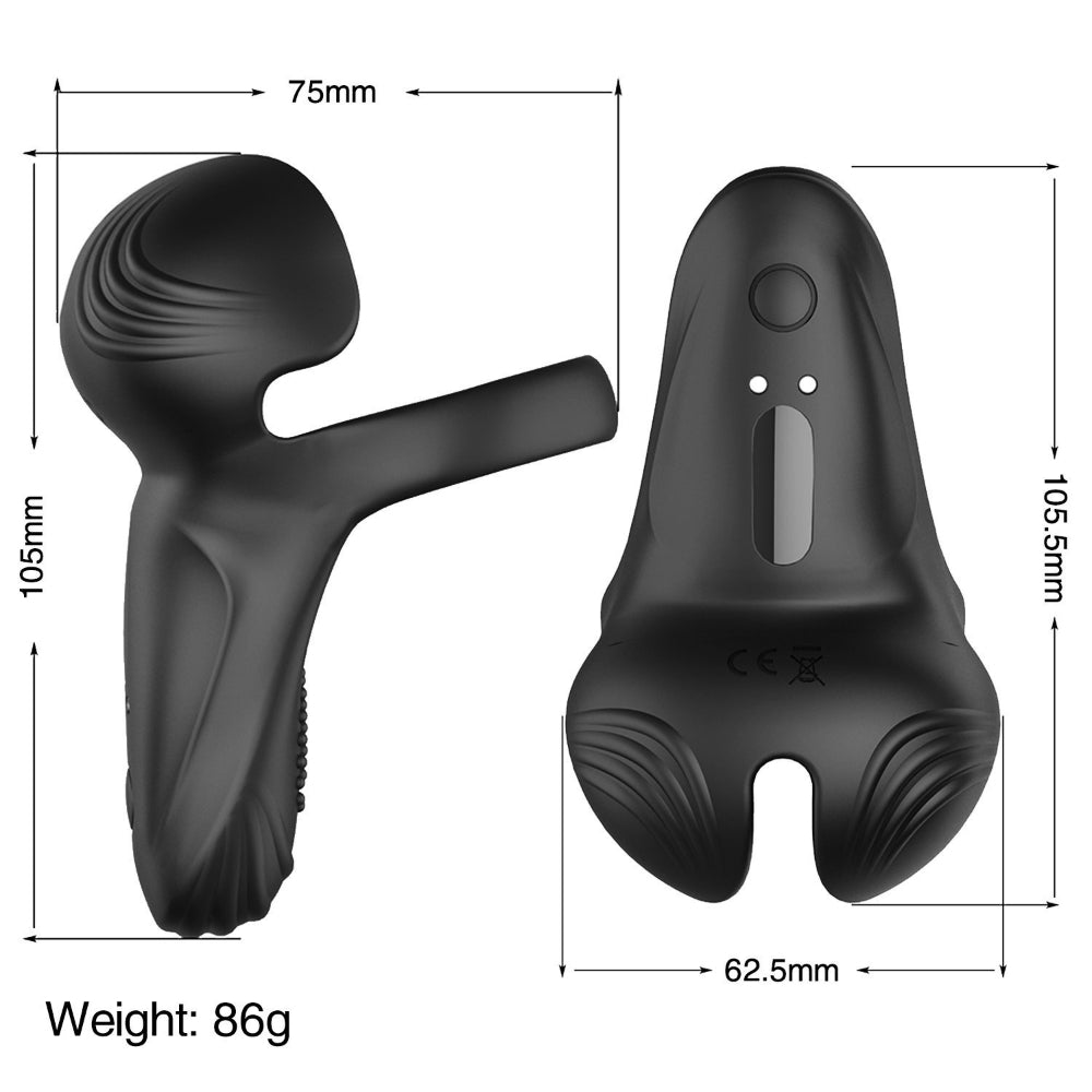 Vibrating Penis Ring with 10 Vibration Modes for Men or Couples