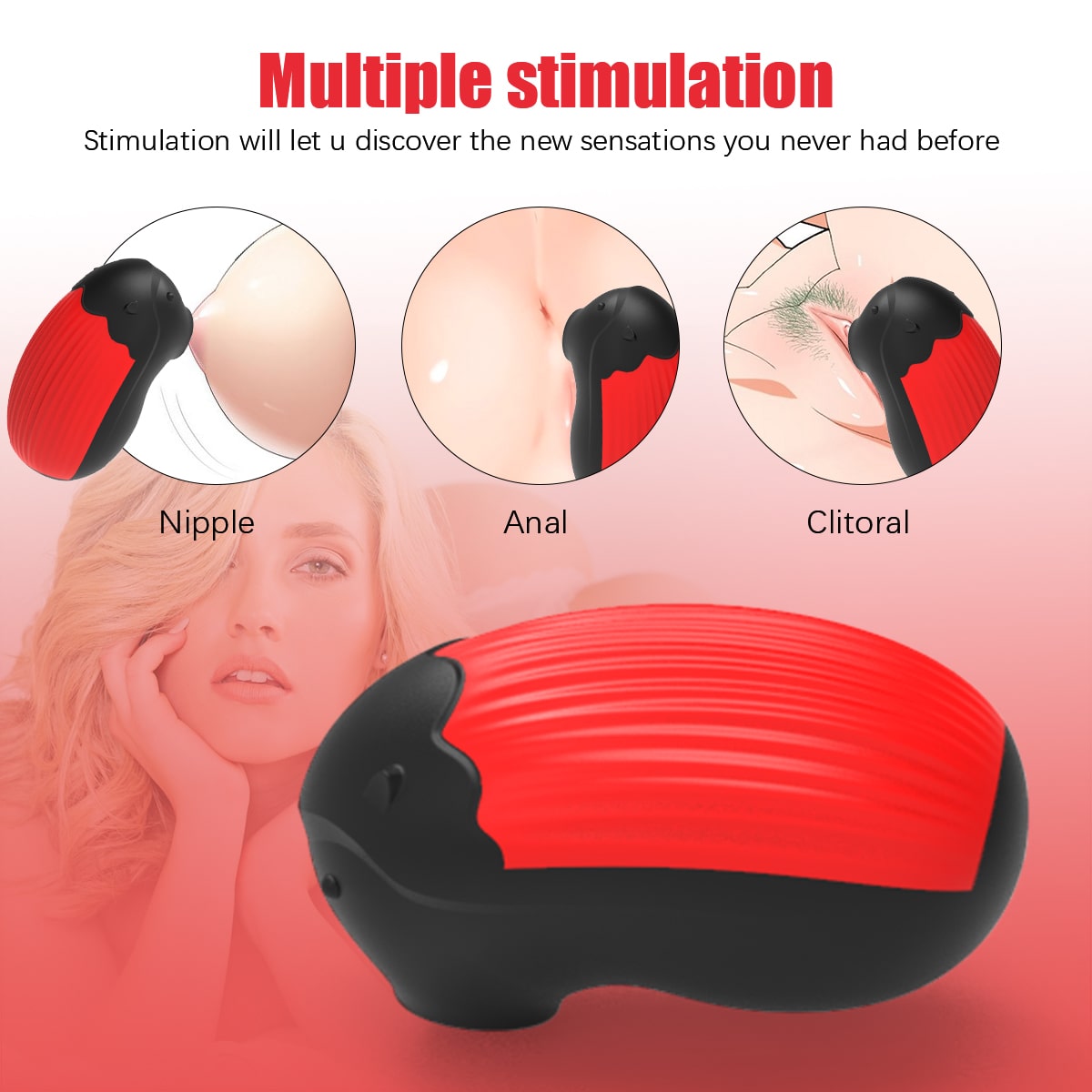 Clitoral Sucking Multiple Modes Vibrator Quiet Portable Size