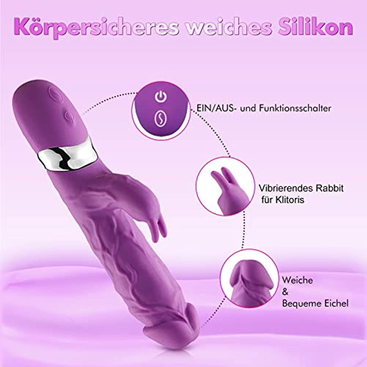 G-Spot Vibrator Quiet and Strong 7 Vibration Modes Rabbit Vibrator