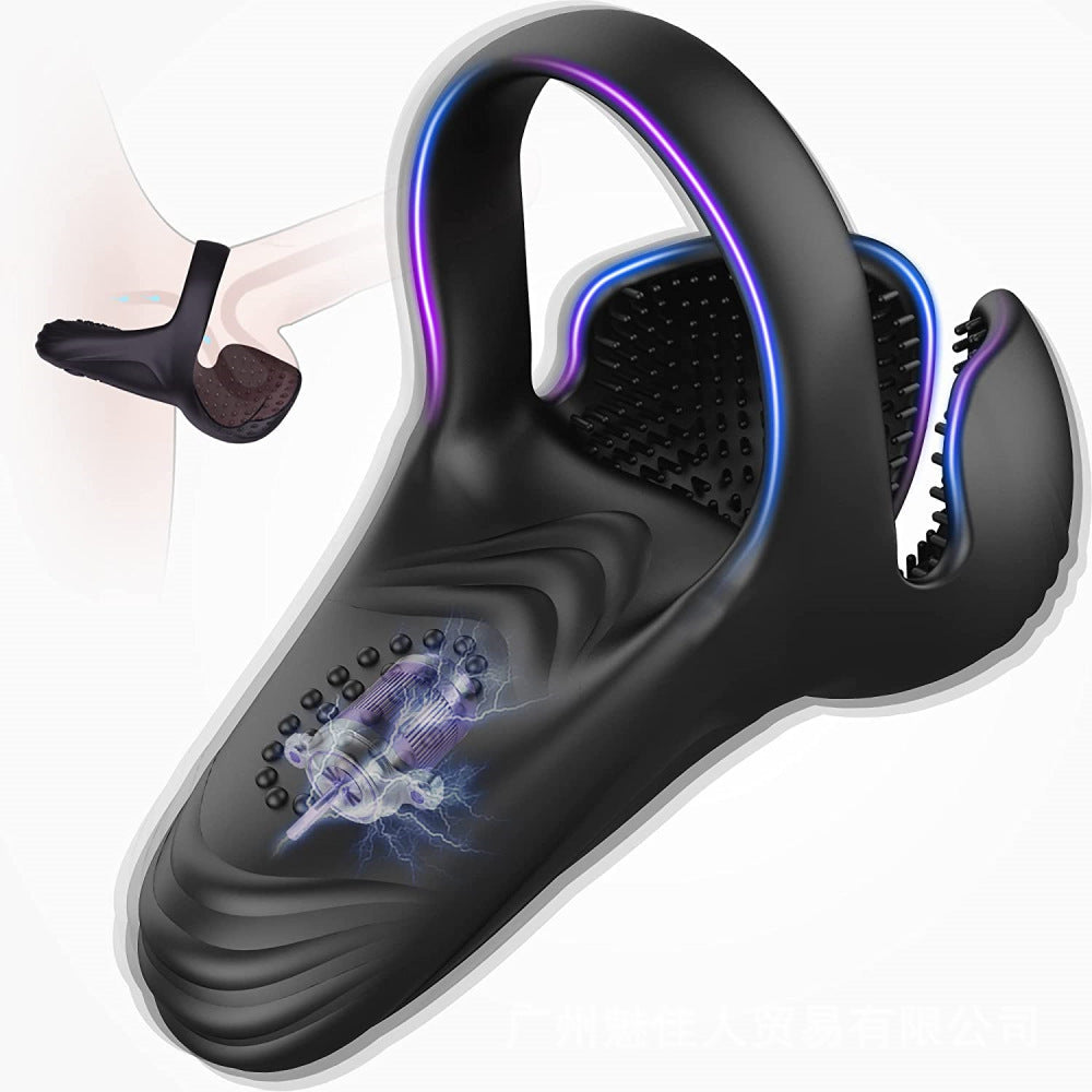 Vibrating Penis Ring with 10 Vibration Modes for Men or Couples