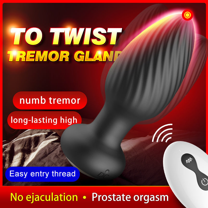 Remote-Controlled Rotating Silicone Butt Plug