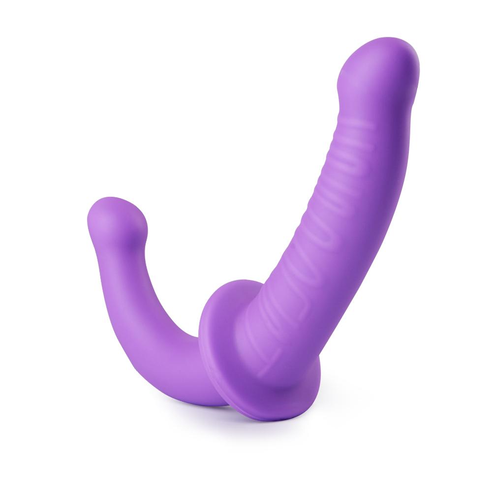 12.2-Inch Double-Ended Purple Simulation Dildo Men Women Couple Massager