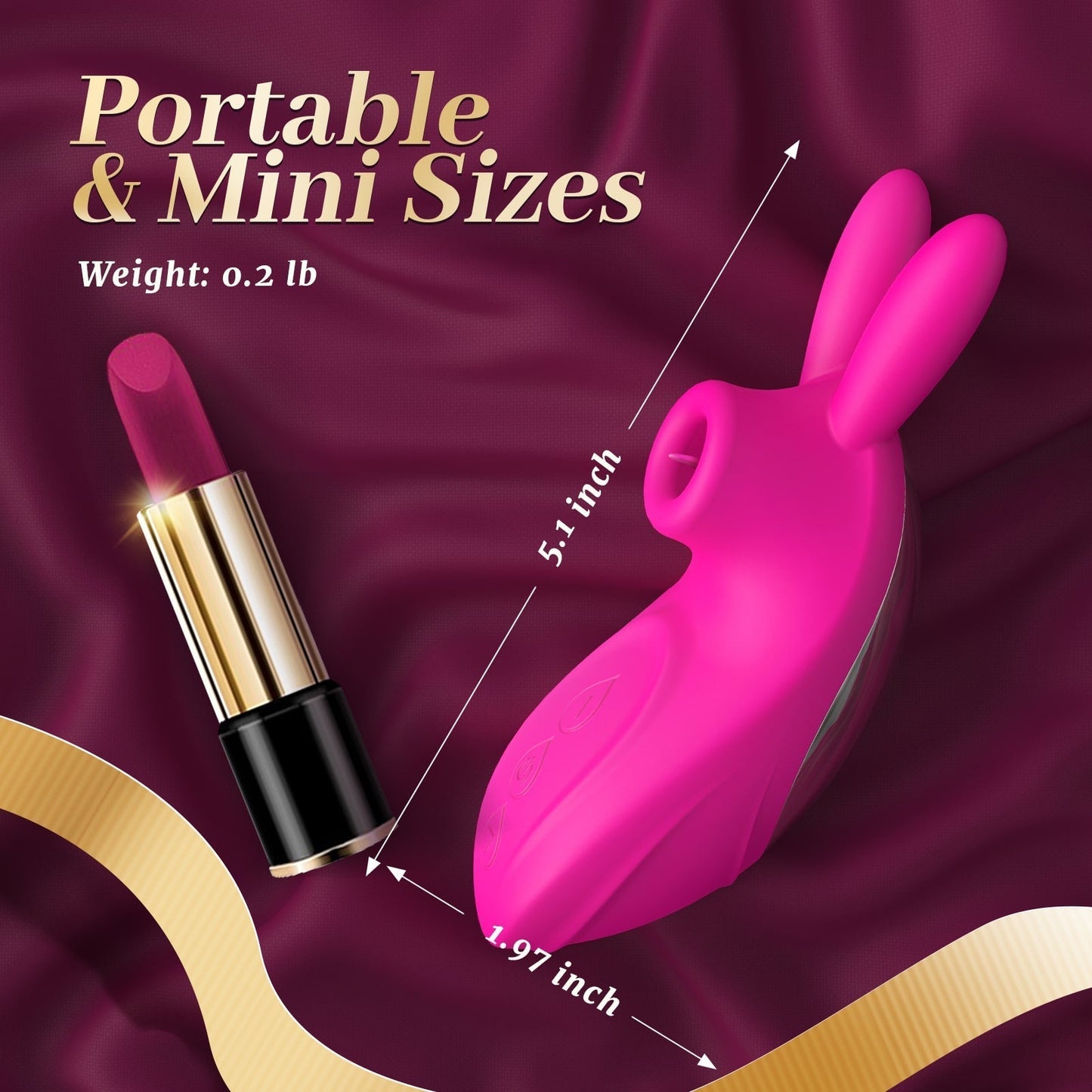 3-in-1 Bunny Vibrator with Powerful Suction and 10 Intense Frequencies