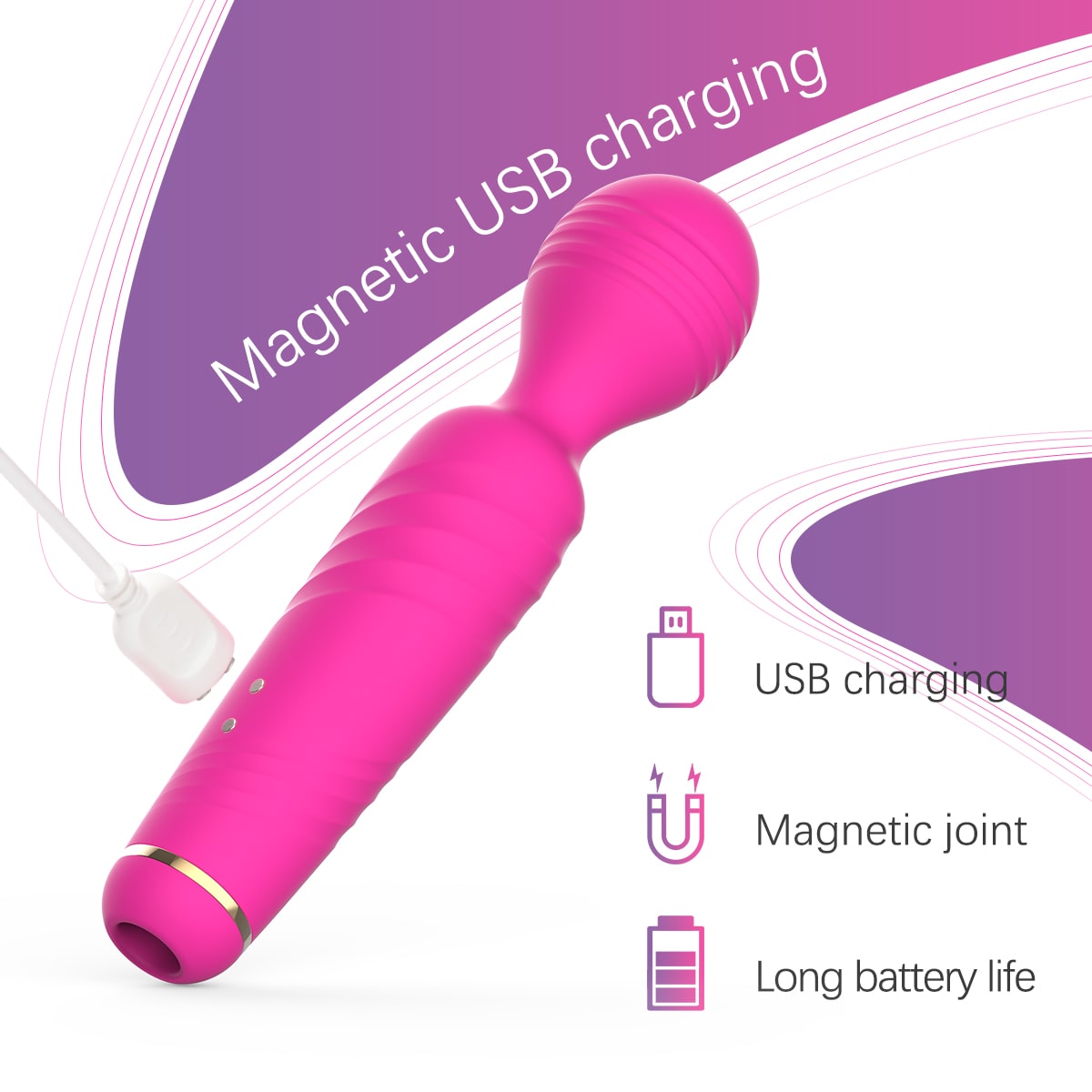 PleasureWave - Wand Vibrator with Suction Power