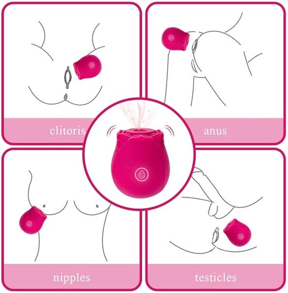 Blooming Rose Suction Vibrator - Timeless Classic Delight