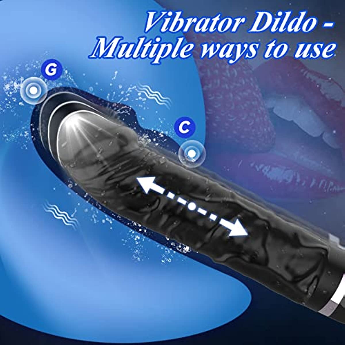 G Spot Vibrator Dildo with 7 Vibration Modes Realistic Dildos