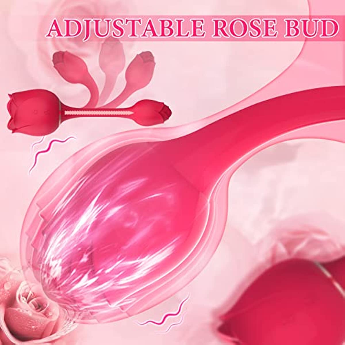 3 in 1 Powerful Tapping Rose Toy with Vibrating Egg