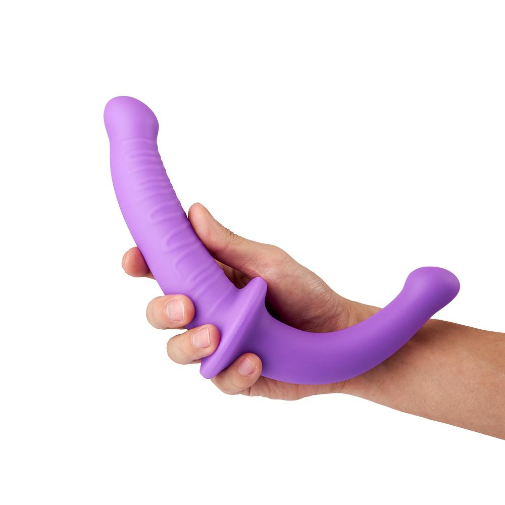 12.2-Inch Double-Ended Purple Simulation Dildo Men Women Couple Massager