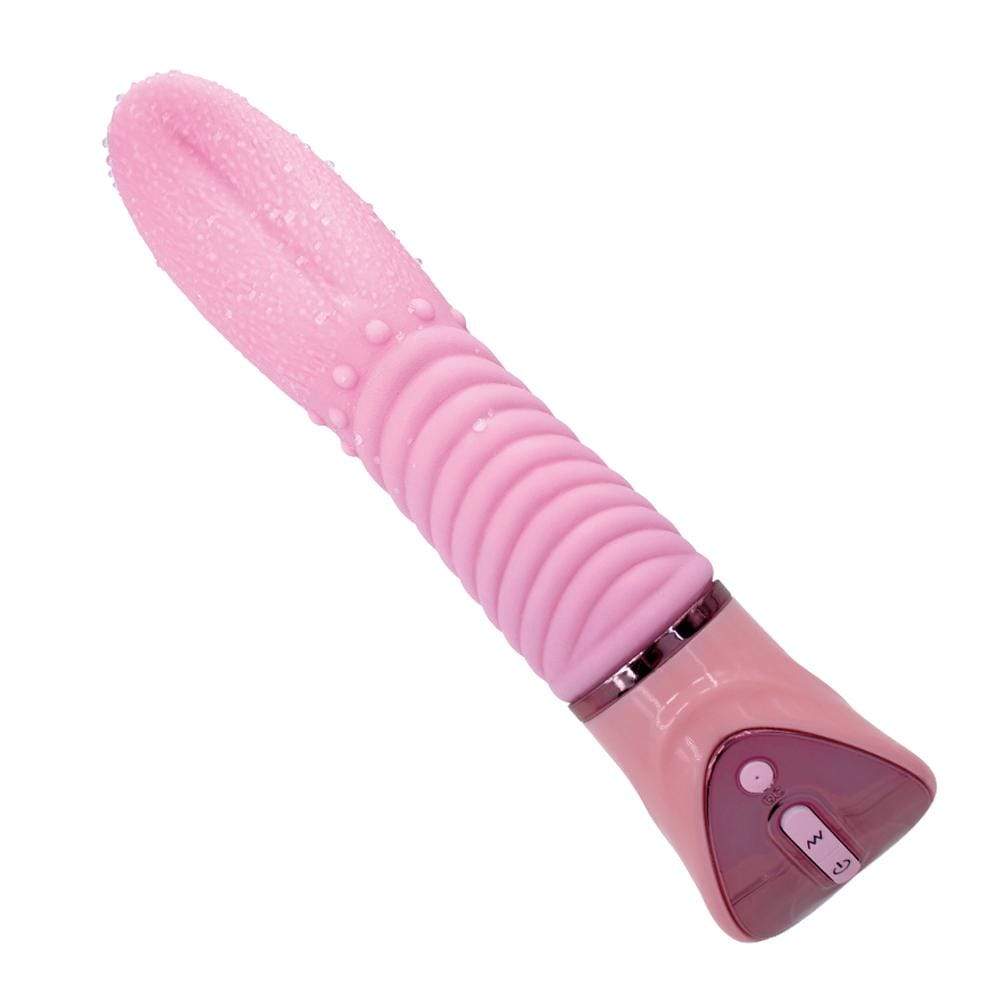 10 Vibration Modes Heating G-Spot Stimulator Licking Tongue Vibrator