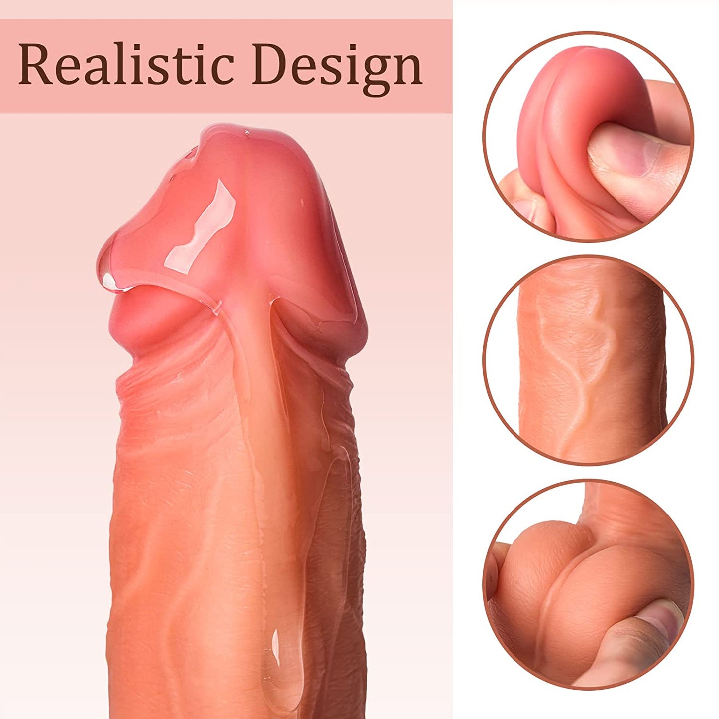 8.7in Thrusting& Rotating APP Controlled Realistic Dildo