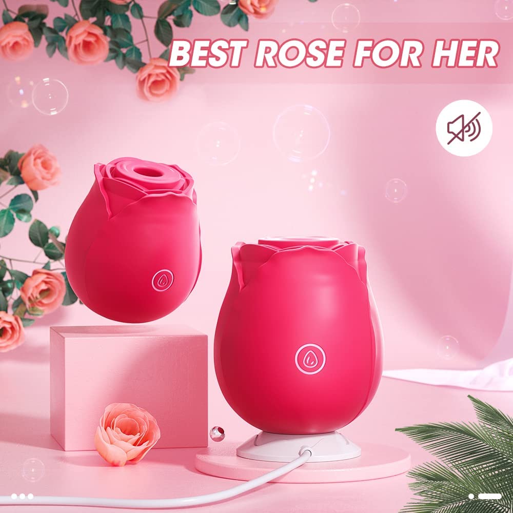 Blooming Rose Suction Vibrator - Timeless Classic Delight