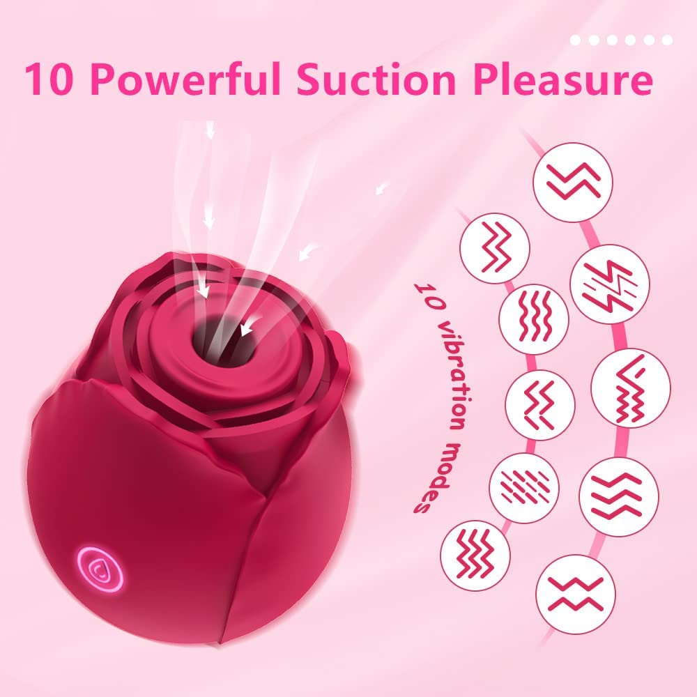 Blooming Rose Suction Vibrator - Timeless Classic Delight