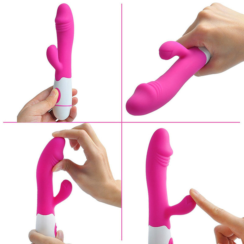 12 Vibration Modes Strong G-Spot Stimulator Silicone Vibrator