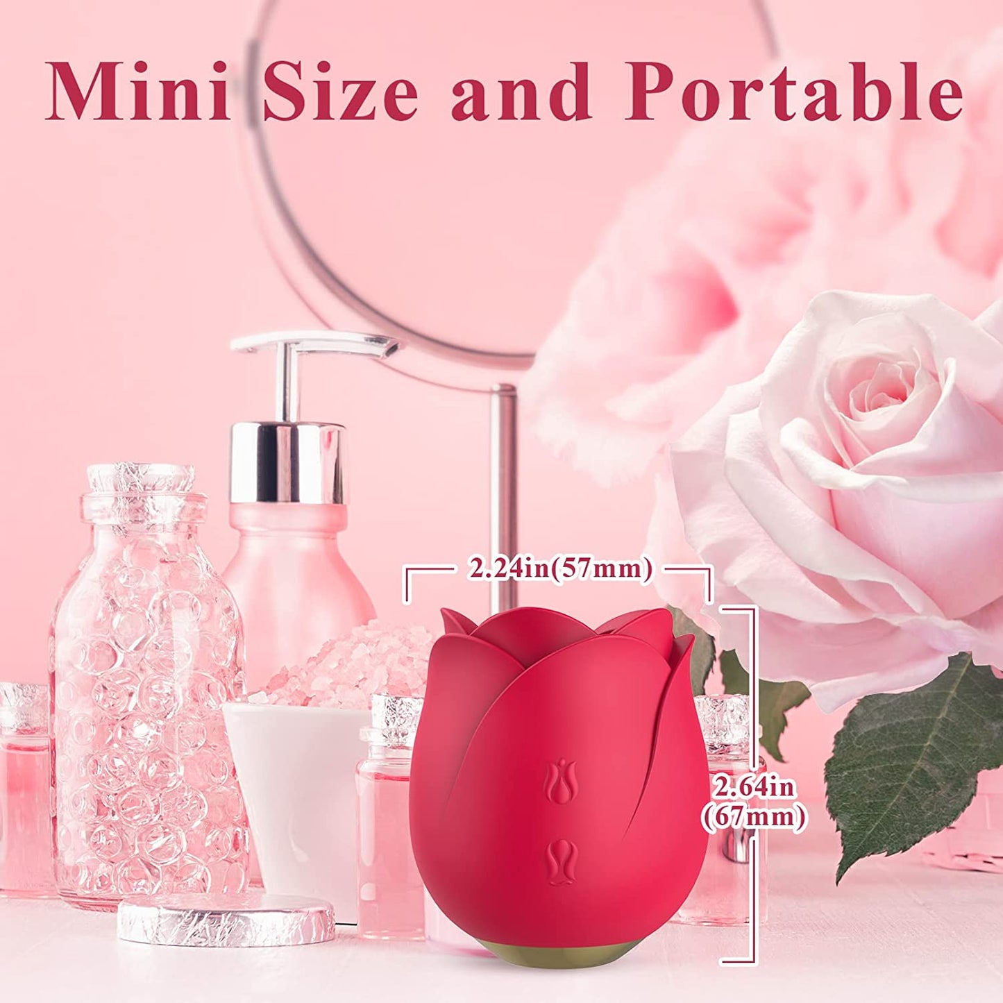 Rose Clitoral & Nipple Mini Size Tapping Stimulator