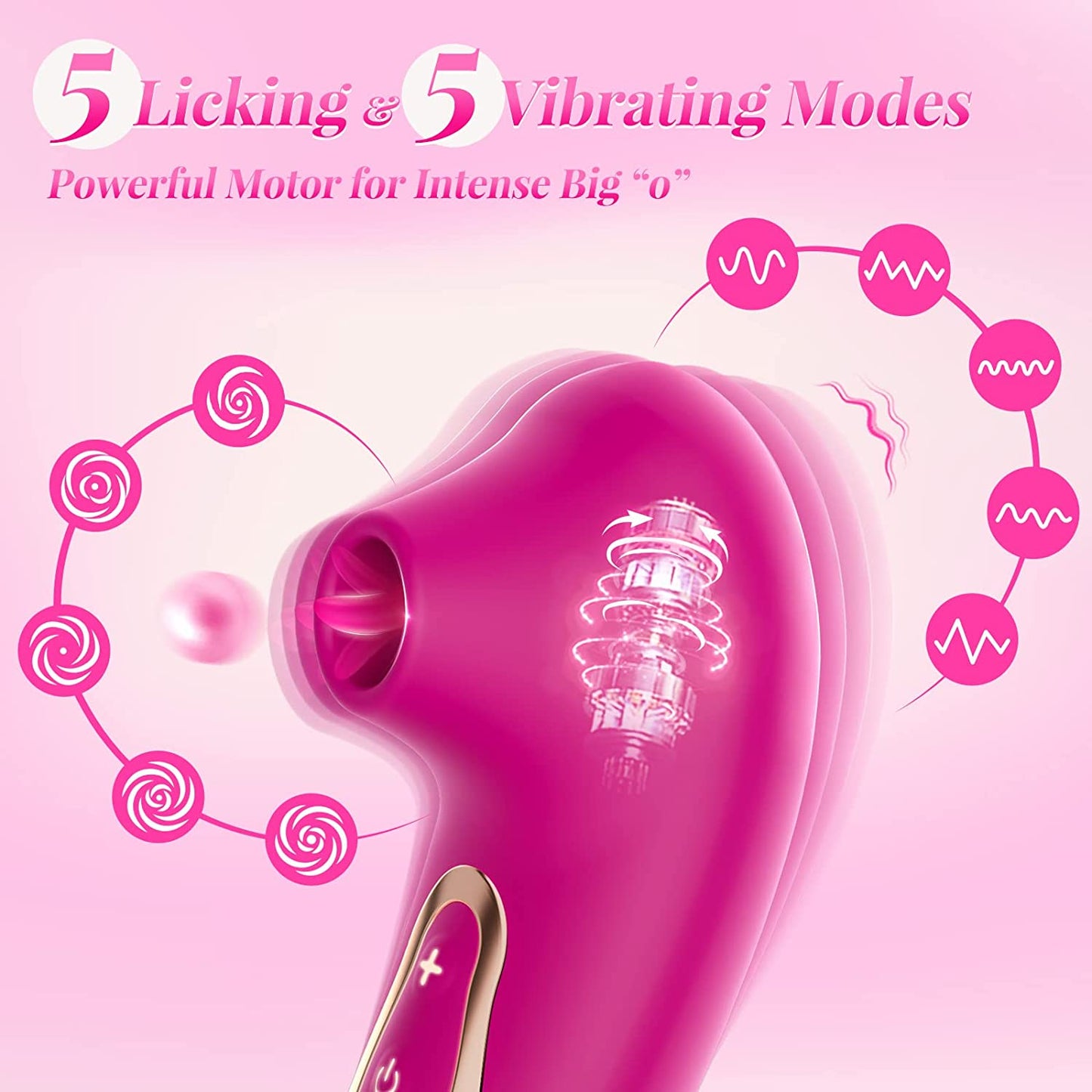 5-Speed Nipple & Clitoral Suction Massager for Women