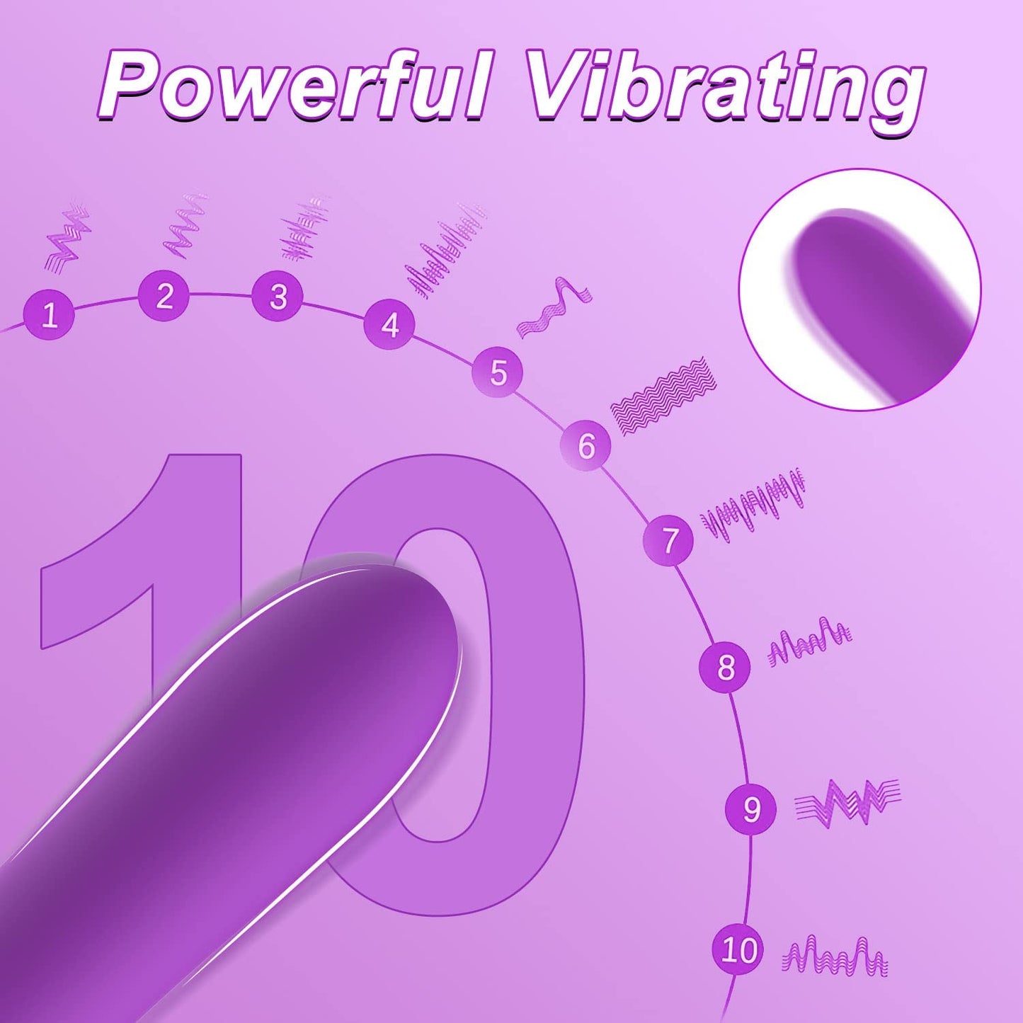 G Spot Vibrator Dildo with 10 Vibration Modes