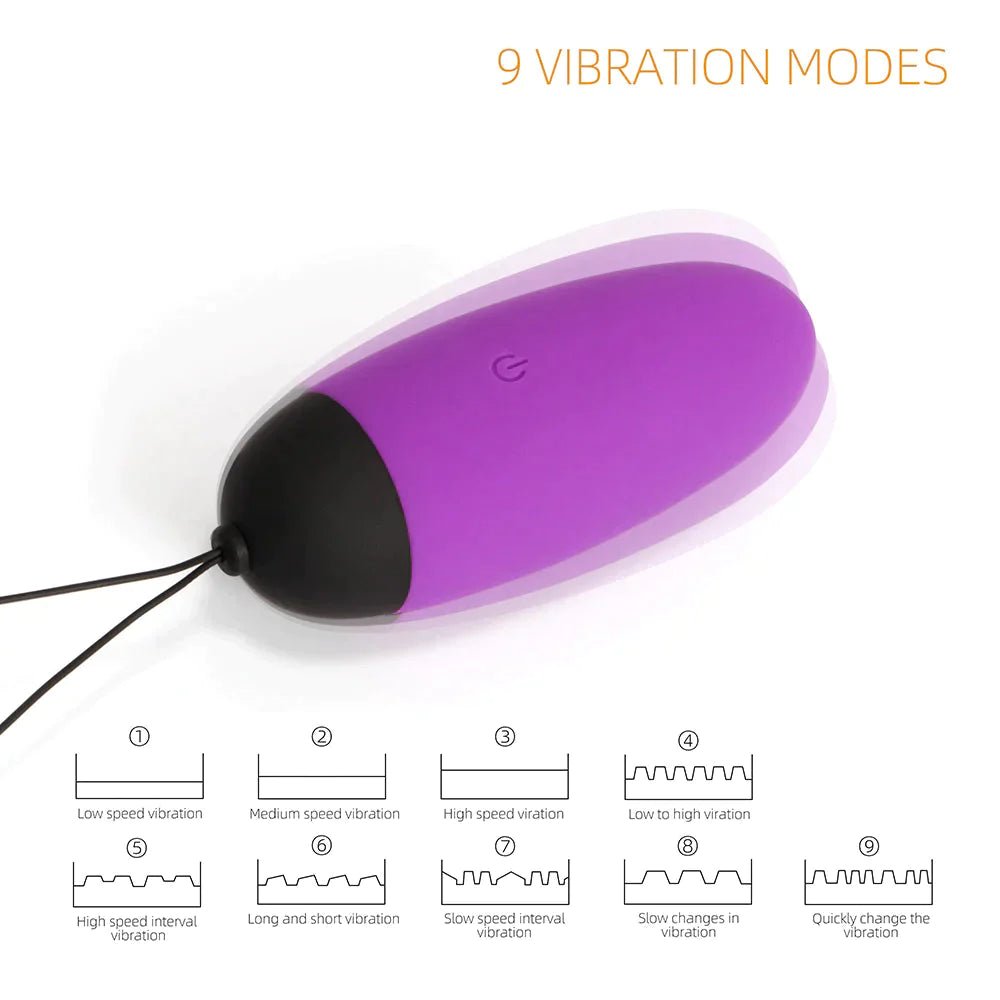 Ada - Silicone Bullet Egg Vibrator Remote