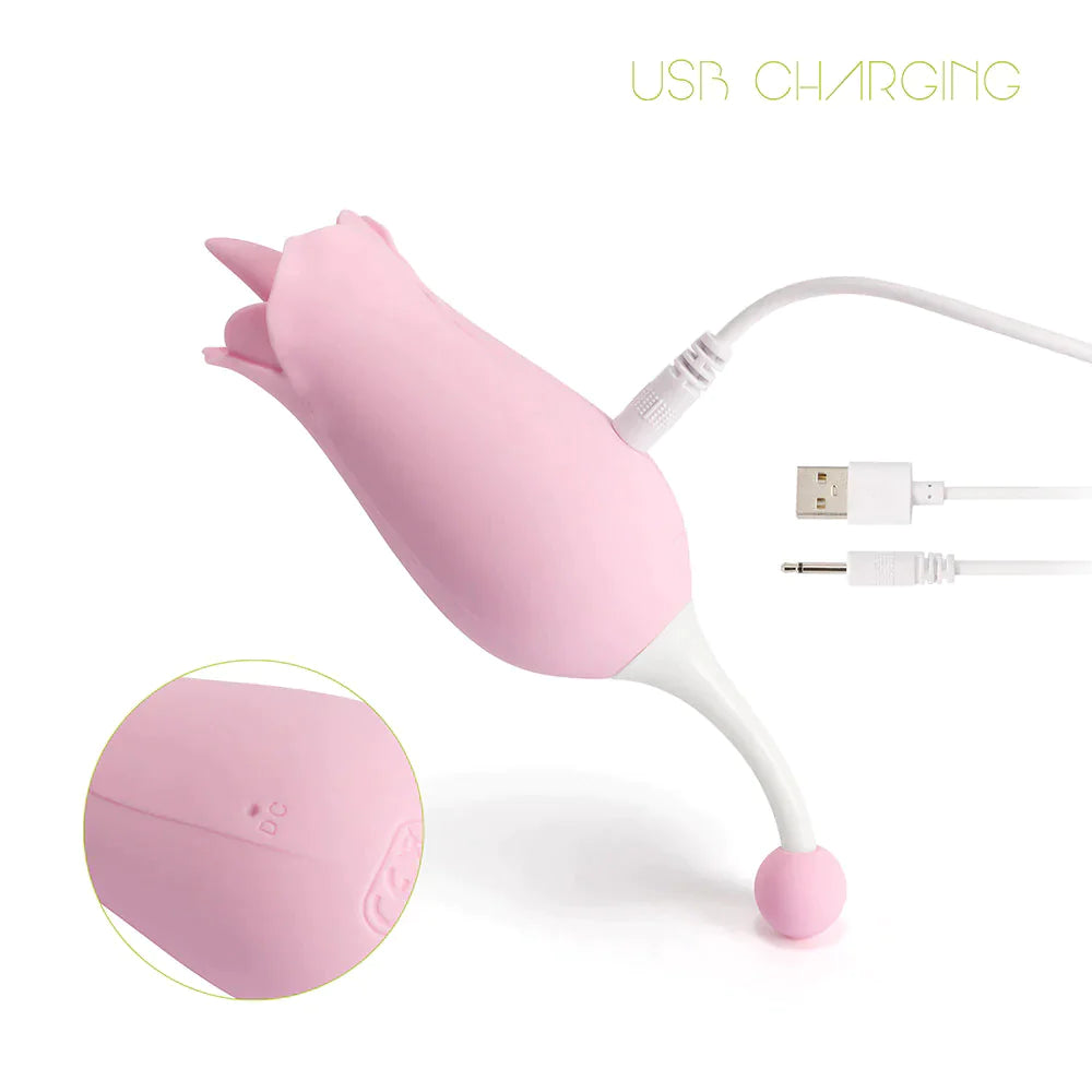 Dora - Rose Toy Clit Vibrator and Tongue Licker