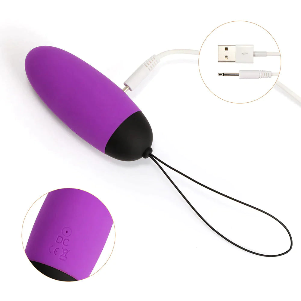 Ada - Silicone Bullet Egg Vibrator Remote