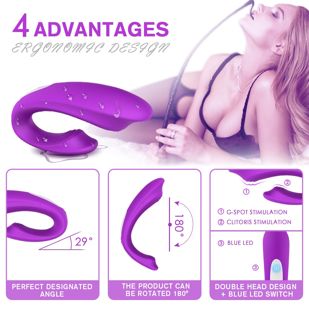 9 Vibration Modes 180° Bendable Wearable Stimulator for Women