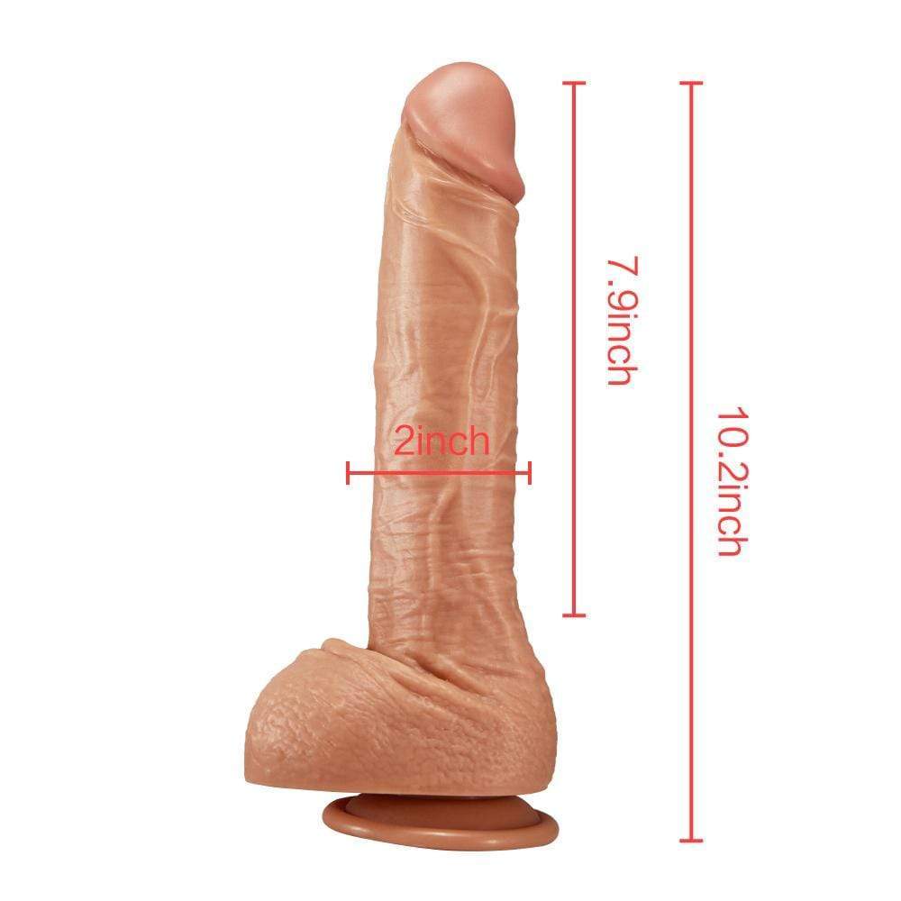 10.2-Inch Realistic Huge-Sized Dildo