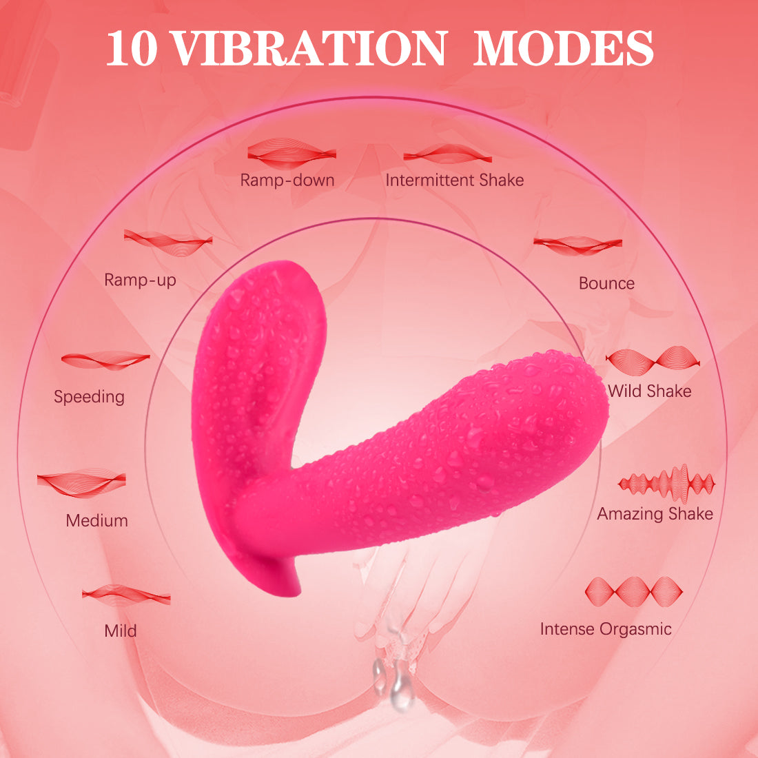 10-Mode Remote-Controlled G-Spot Butterfly Vibrator Panties