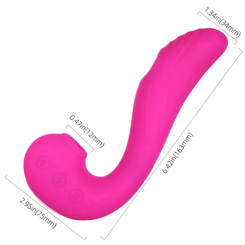 Angel - 3in1 Clitoral Sucking Licking and G Spot Vibrator