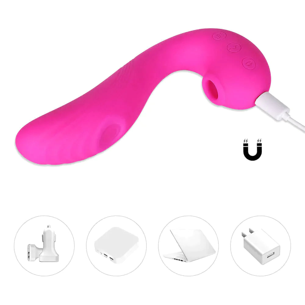 Angel - 3in1 Clitoral Sucking Licking and G Spot Vibrator