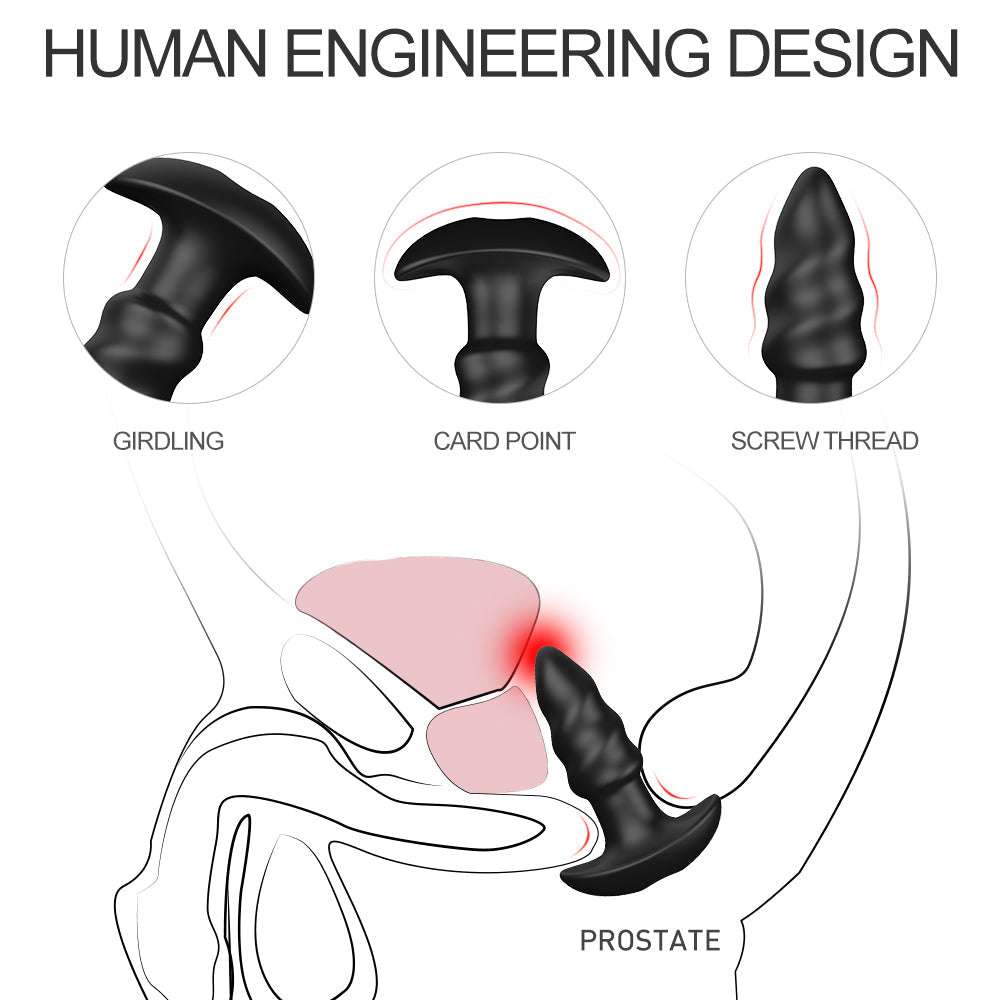 Remote Control Vibrating Anal Plug with A Bullet Vibrator