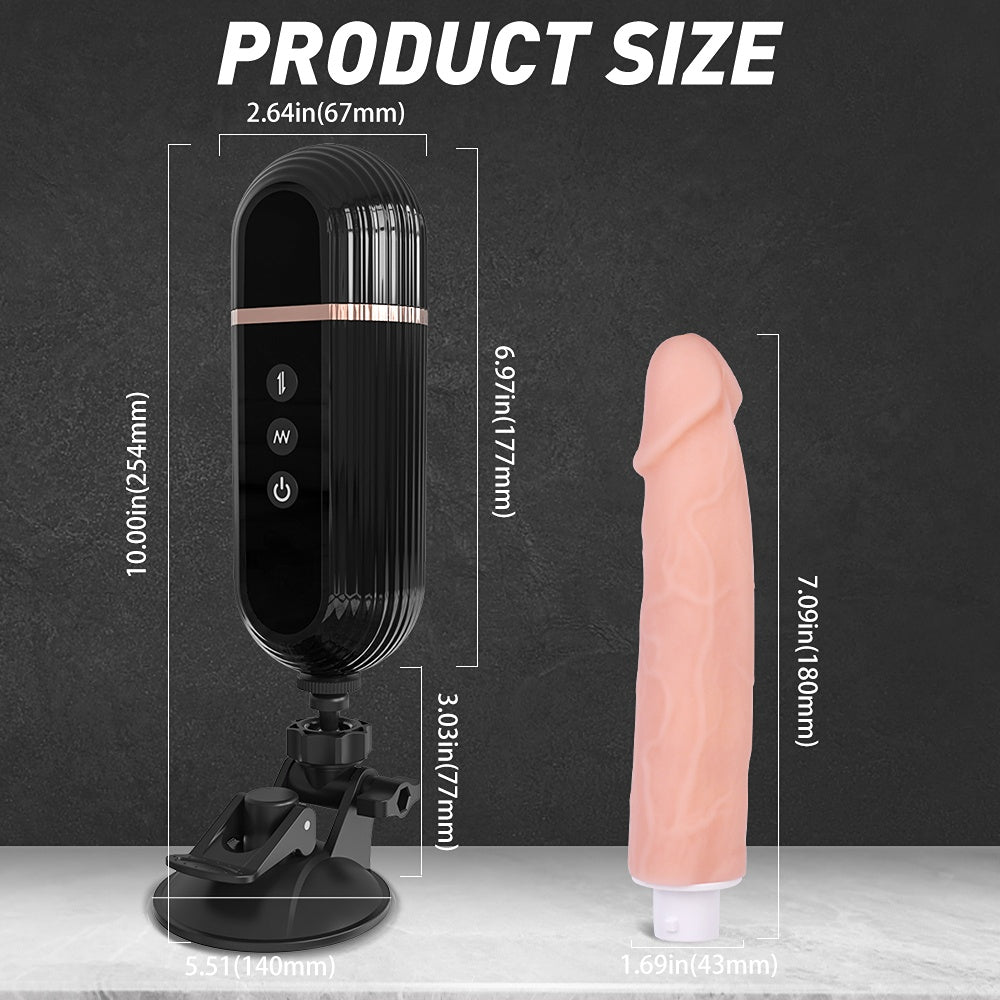 Gatling Plus- Automatic G-Spot Thrusting Dildo (Big Size)