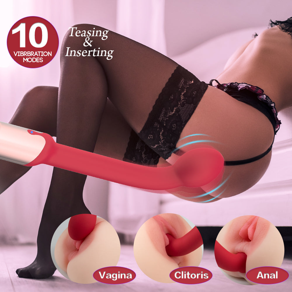 10-Mode Waterproof Bendable G-Spot Vibrator