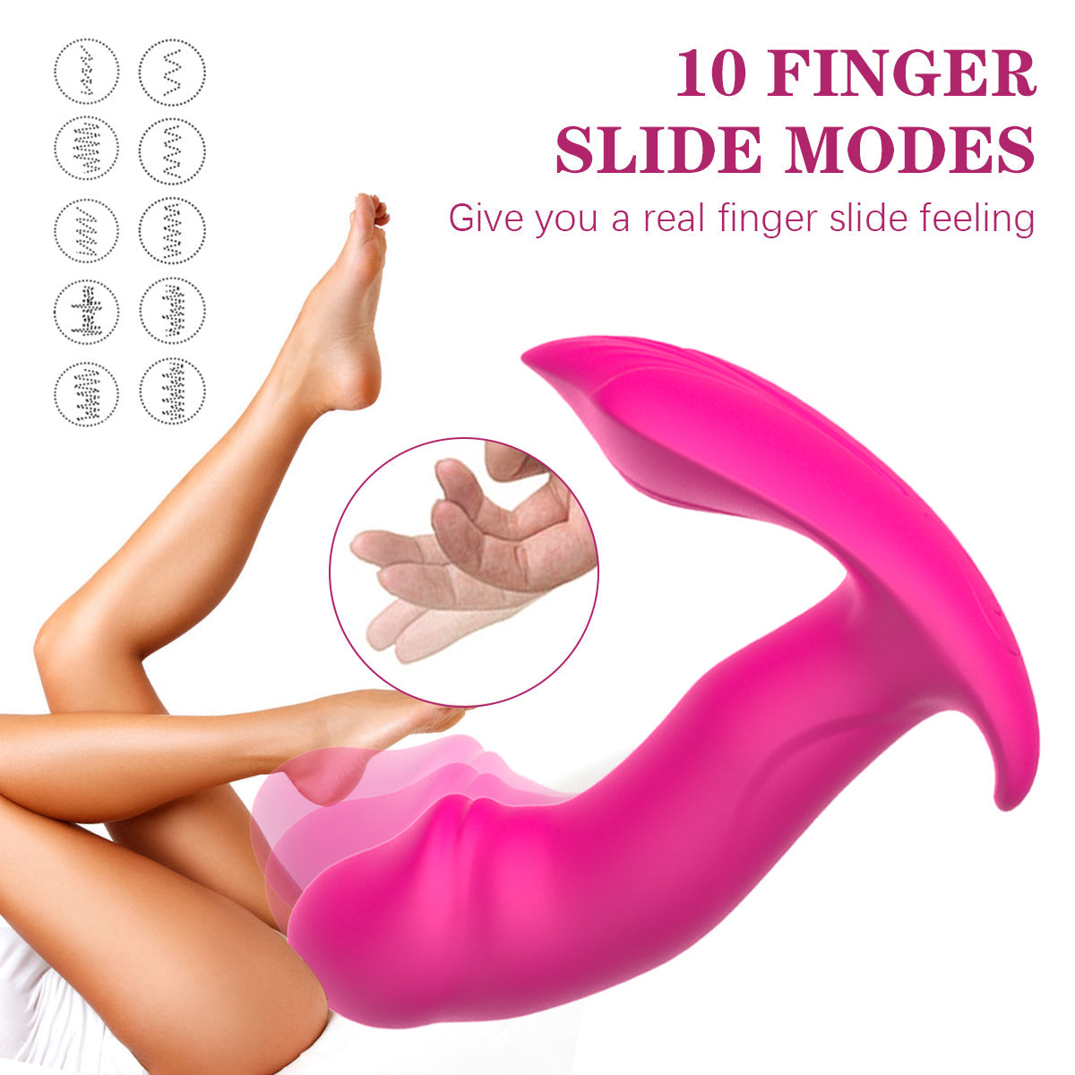 M3 Vibrating & Wiggle Motion Vagina Massager