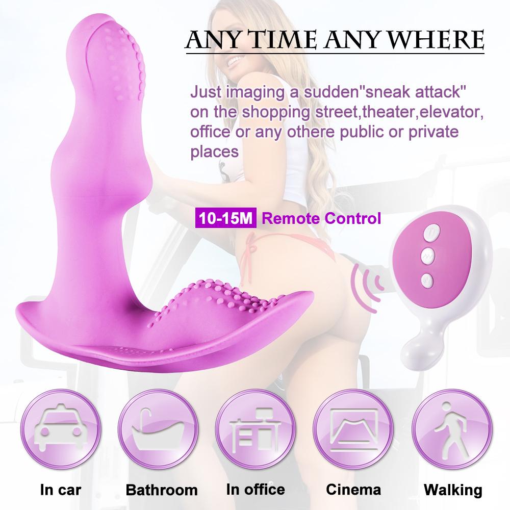 10-Frequency Vibration G-Spot Butterfly Remote Wearable Vibrator